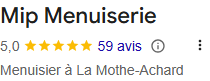 + de 50 avis sur Google
